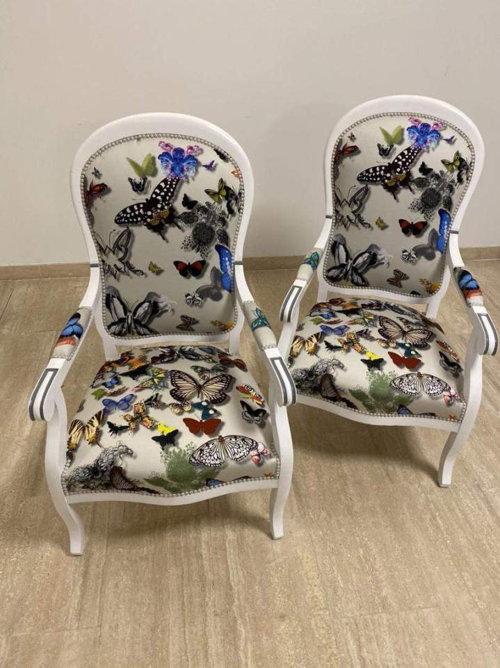 Relooking de fauteuils vintage Montpellier